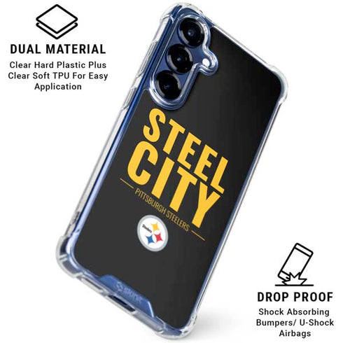 NFL Pittsburgh Steelers Team Motto Galaxy S25 Clear Case